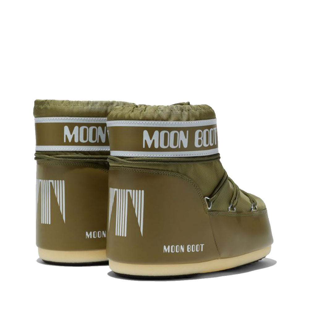 Stivali da Neve Unisex MOON BOOT Icon Low in Nylon Colore Khaki