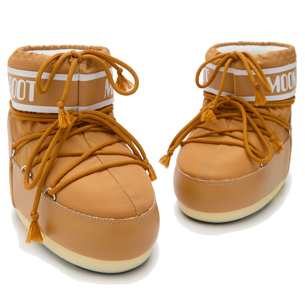 Stivali da Neve Donna MOON BOOT Icon Low in Nylon color Cognac