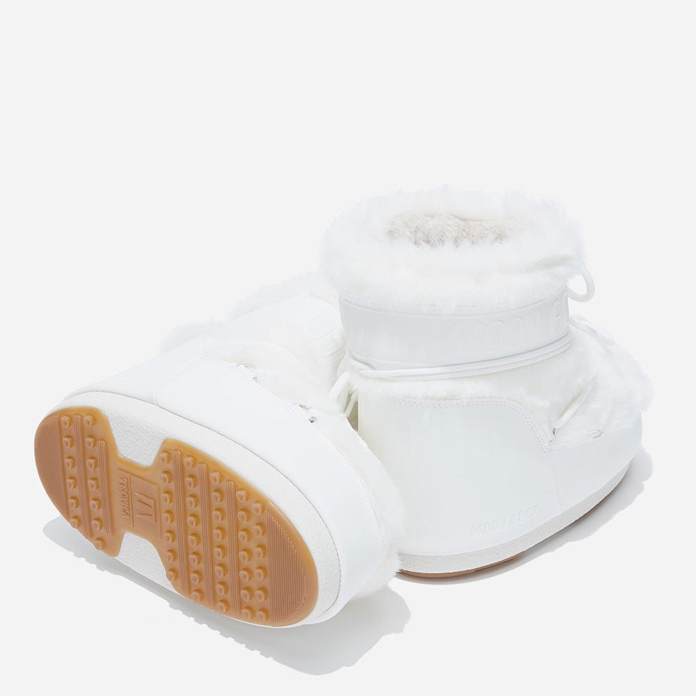 Stivali da Neve Donna MOON BOOT Icon Low Faux Fur Optical White