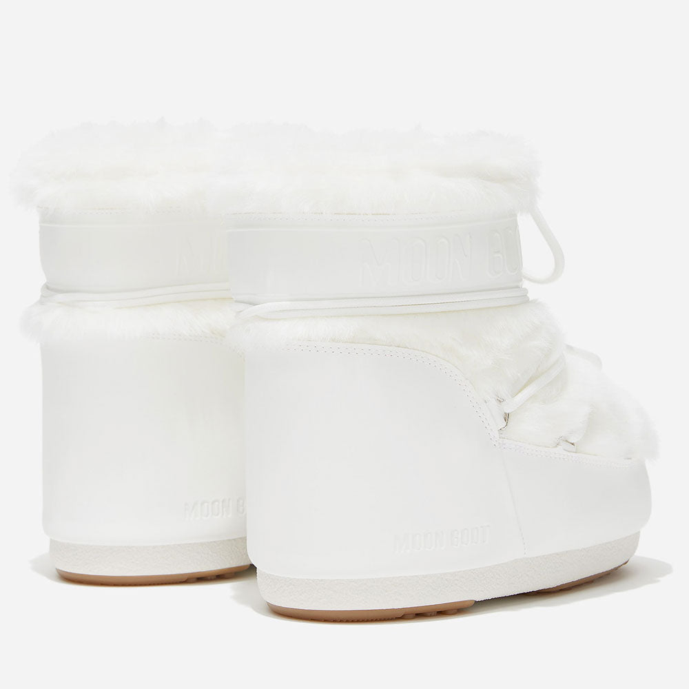 Stivali da Neve Donna MOON BOOT Icon Low Faux Fur Optical White