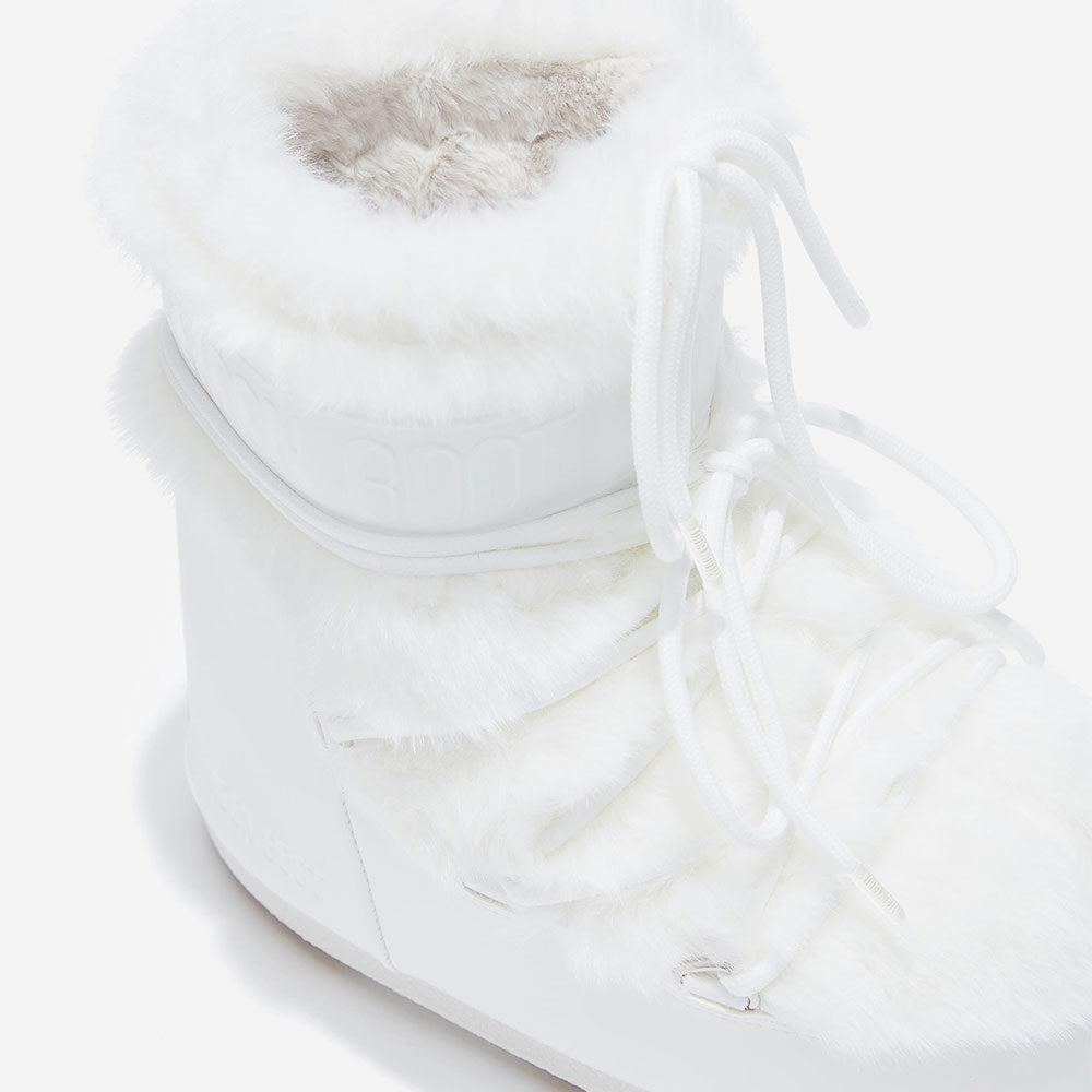 Stivali da Neve Donna MOON BOOT Icon Low Faux Fur Optical White