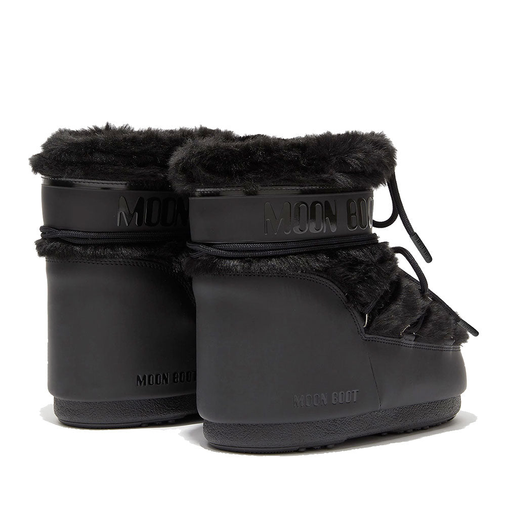 Stivali da Neve Donna MOON BOOT Icon Low Faux Fur Black