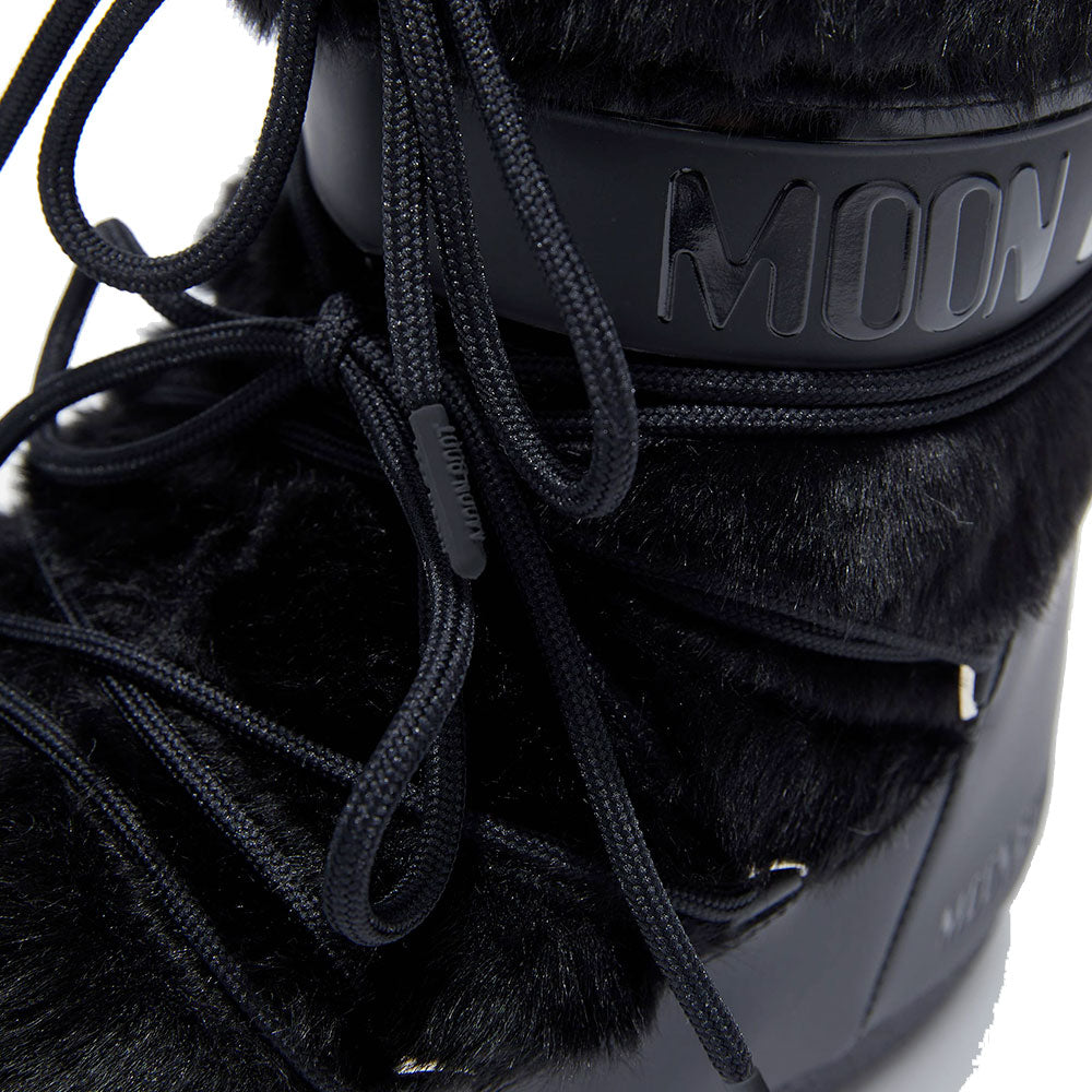 Stivali da Neve Donna MOON BOOT Icon Low Faux Fur Black
