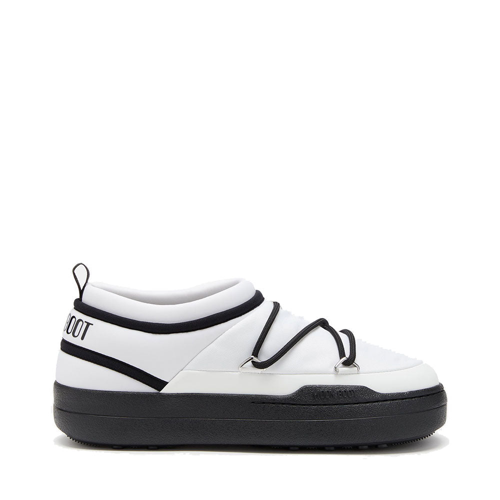 MOON BOOT Park Icon-Linie
Unisex-Slip-On-Schuhe aus schwarzem und weißem Nylon
