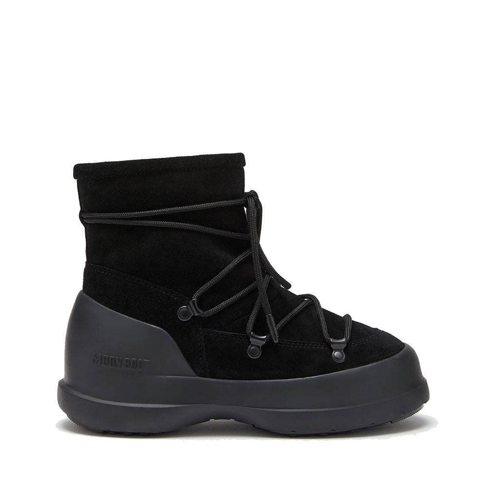 Unisex-Stiefel MOON BOOT Luna-Linie aus schwarzem Wildleder