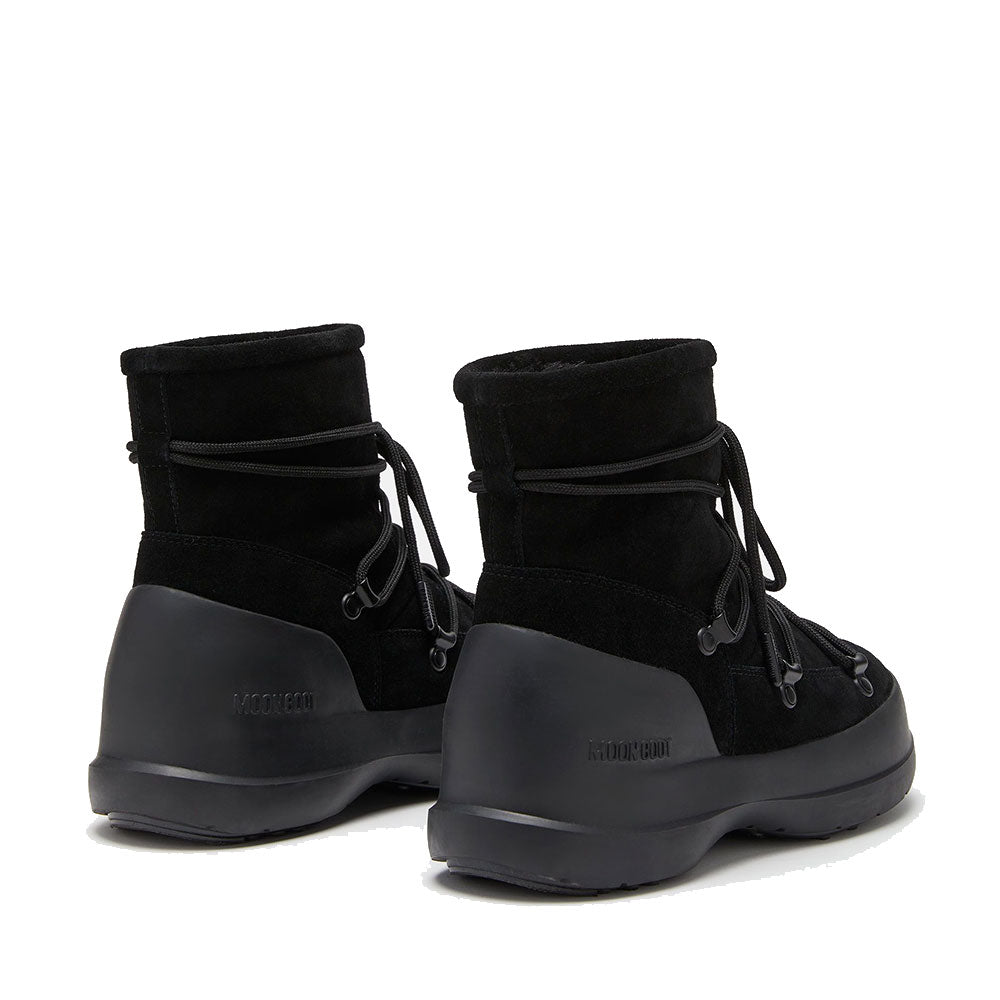 Unisex-Stiefel MOON BOOT Luna-Linie aus schwarzem Wildleder