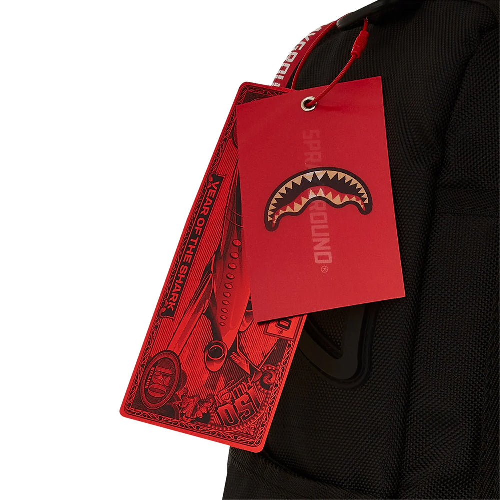 Zaino Unisex SPRAYGROUND in Tessuto stampa Printed Zipper Shark Dlxr