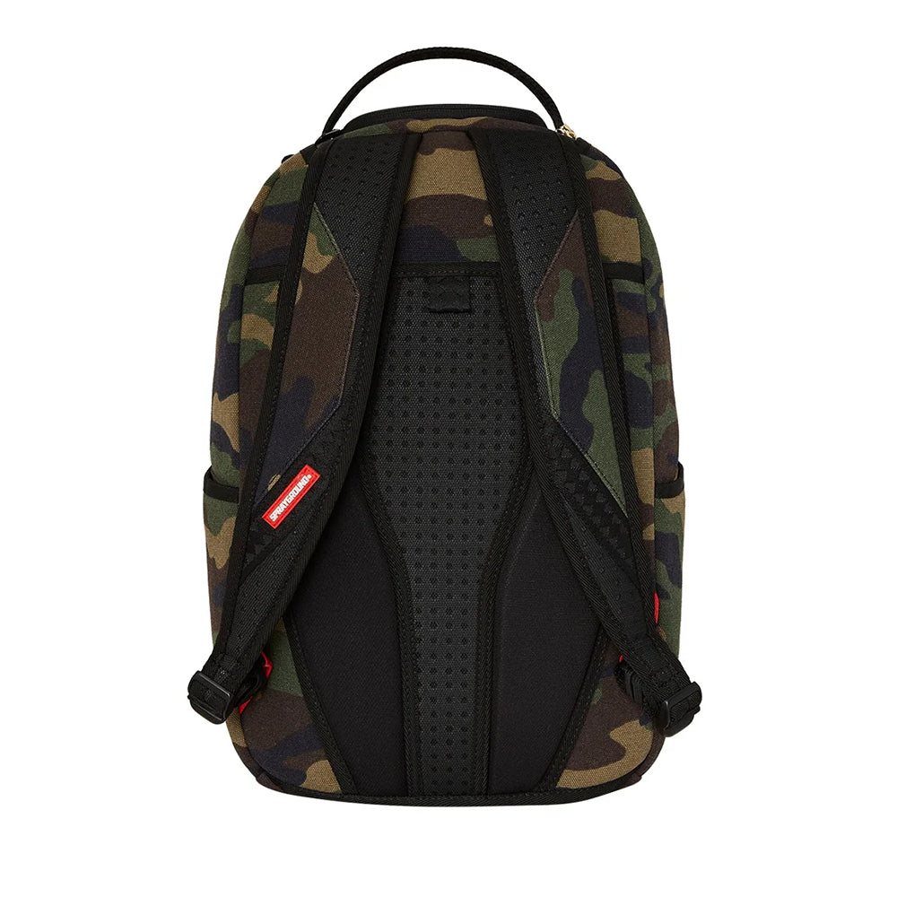 Zaino Unisex SPRAYGROUND in Cotone stampa Shark Central Camo Dlxs