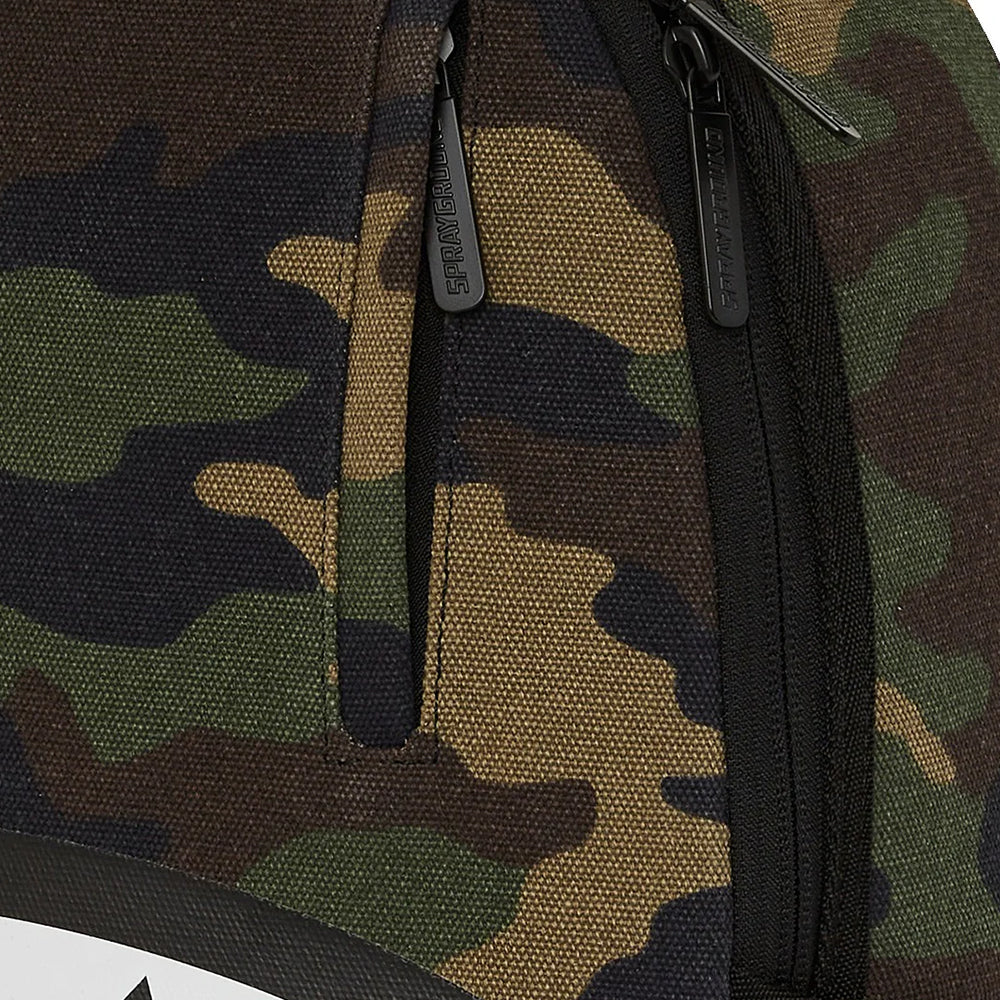 Zaino Unisex SPRAYGROUND in Cotone stampa Shark Central Camo Dlxs