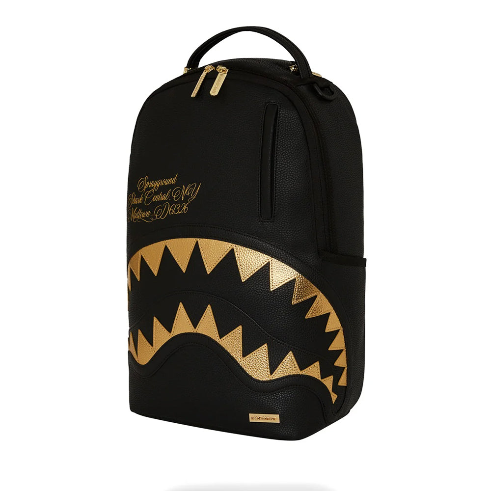 Zaino Unisex SPRAYGROUND stampa Shark Central Gold Dlxsv