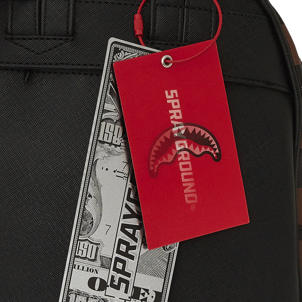 SPRAYGROUND
Kleiner Rucksack mit Peeking Character Check Savage Print