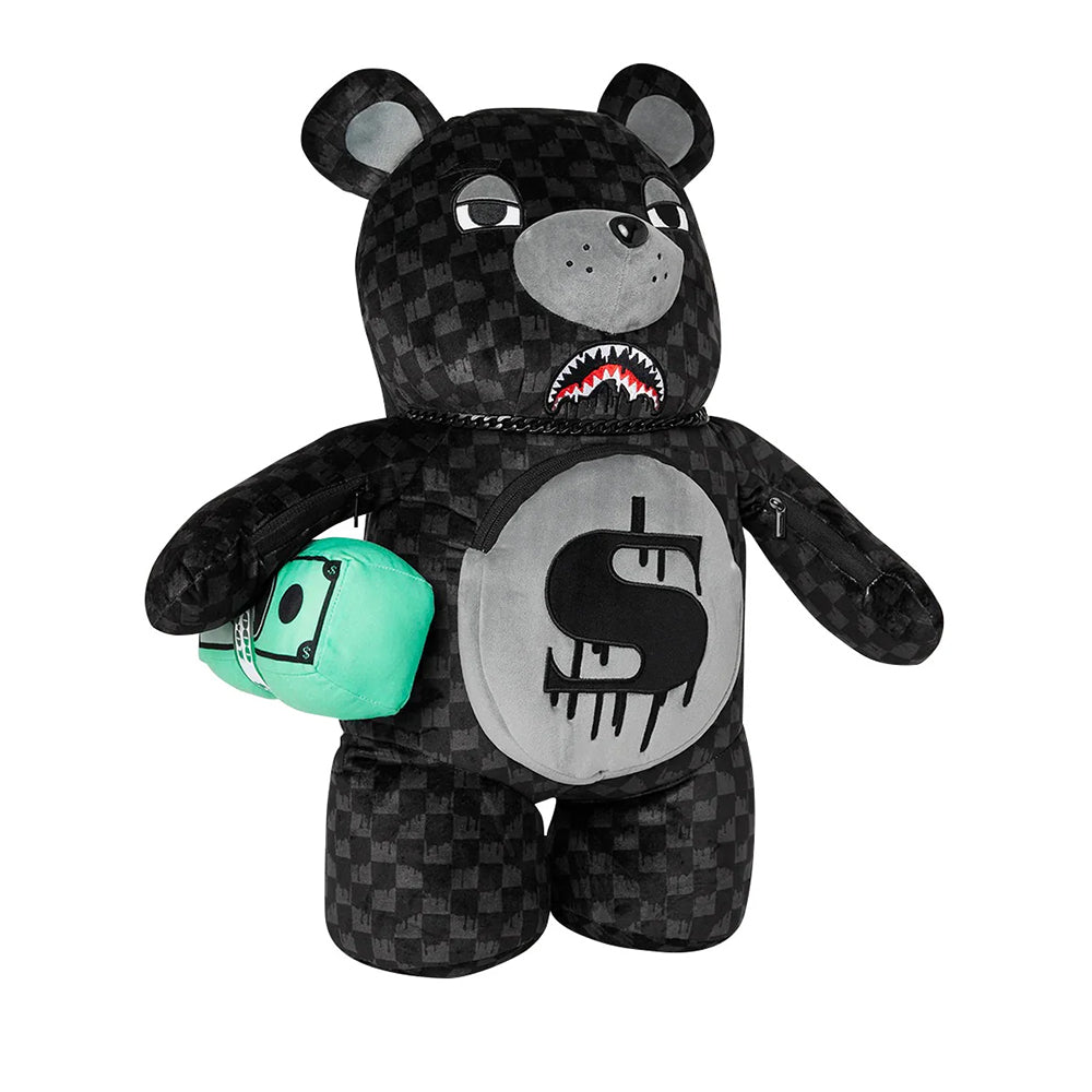 Zaino Teddy Bear SPRAYGROUND stampa Dripping Sharks in Paris Moneybear