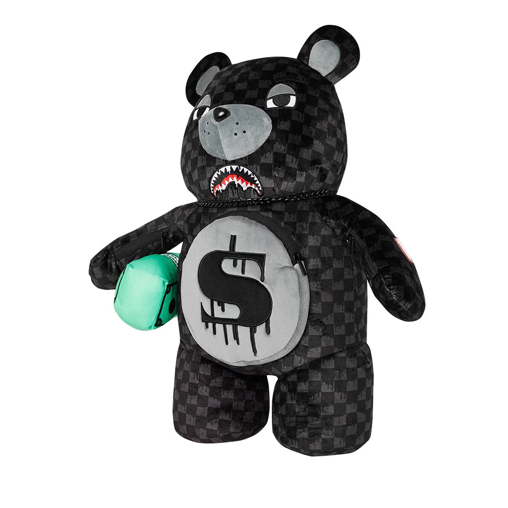 Zaino Teddy Bear SPRAYGROUND stampa Dripping Sharks in Paris Moneybear