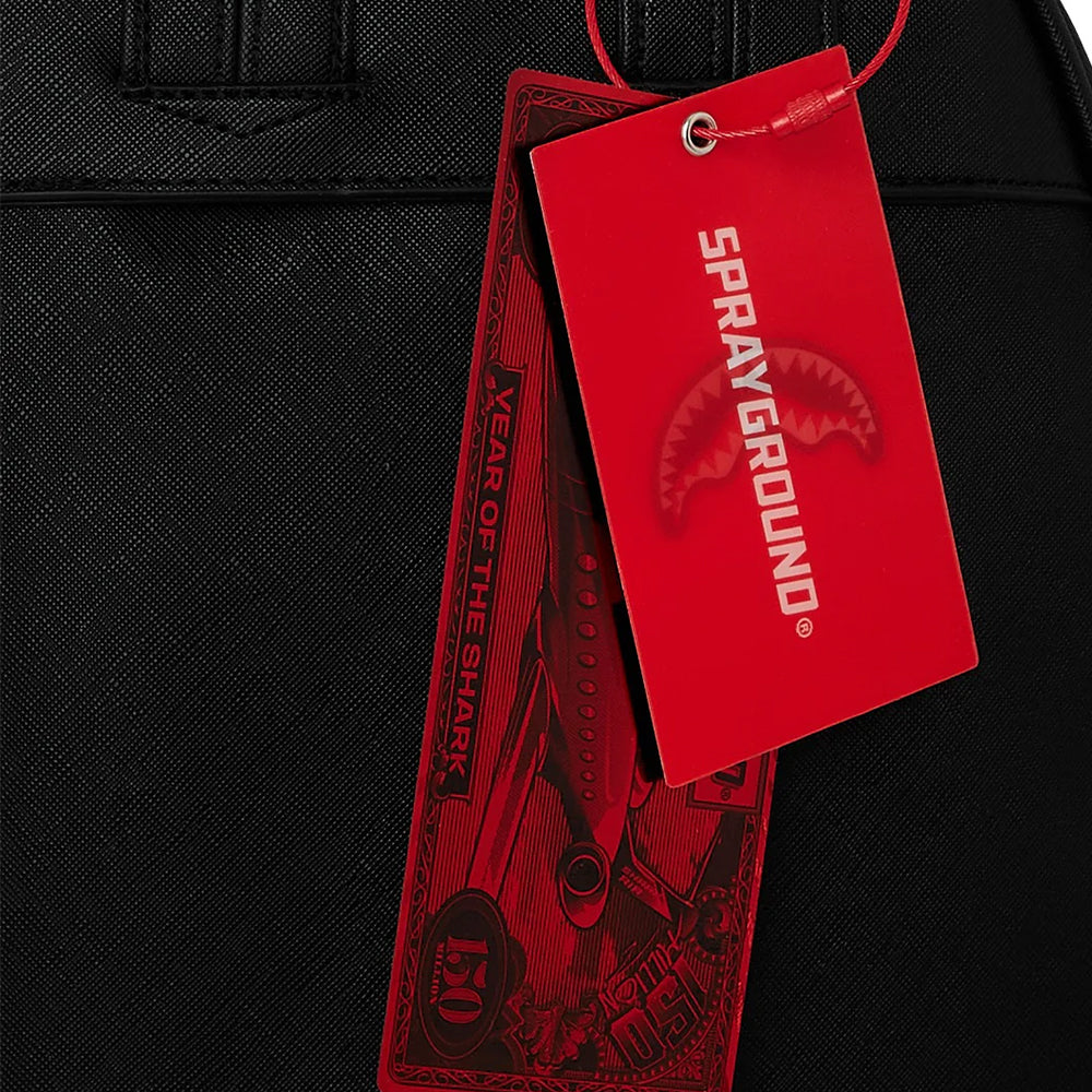 Kleiner SPRAYGROUND-Rucksack mit Fly Knit Mouth Savage-Aufdruck