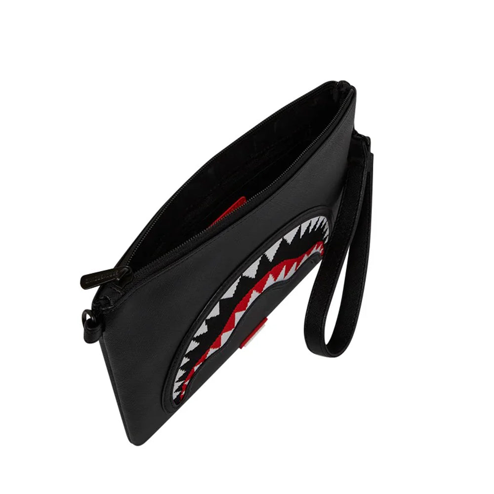 SPRAYGROUND Clutch mit Schultergurt und Fly Knit Mouth Print