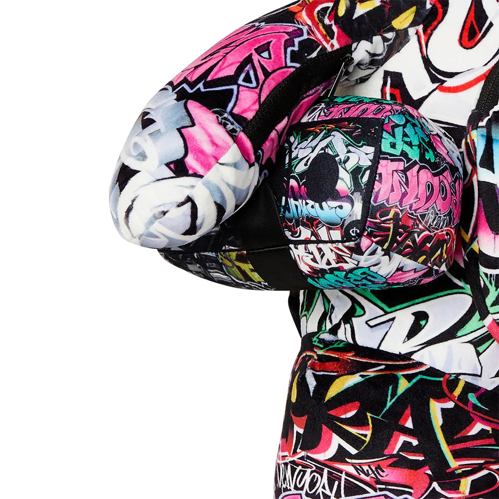 Teddybär-Rucksack SPRAYGROUND Split Cybershark Moneybear-Druck