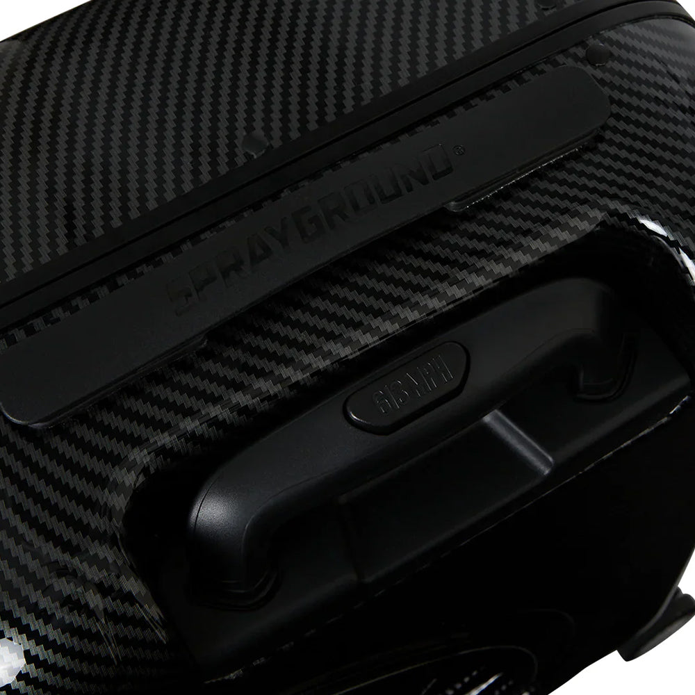 Trolley Cabina Rigido 4 Ruote SPRAYGROUND stampa Carbon Fiber