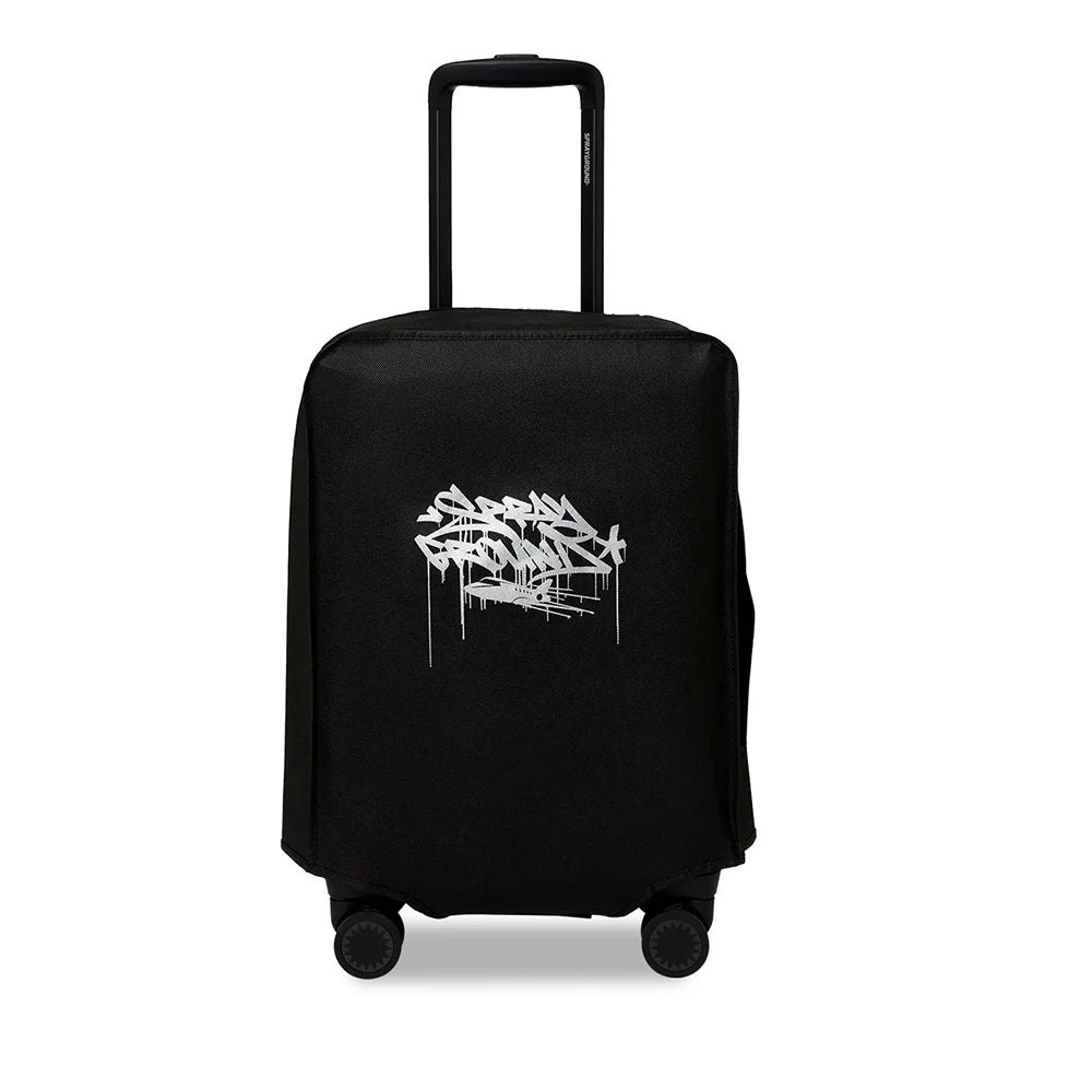 SPRAYGROUND 4-Rad-Hartschalen-Kabinentrolley mit aufgedrucktem Reißverschluss-Hai