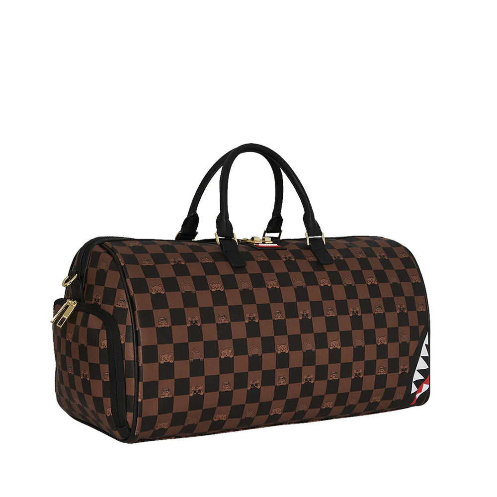Borsone SPRAYGROUND stampa Peeking Character Check
