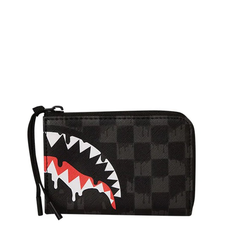 Portafoglio Piccolo con Zip SPRAYGROUND stampa Dripping Sharks in Paris