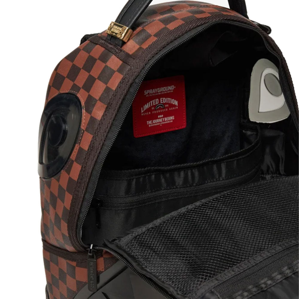 SPRAYGROUND-Rucksack mit Sip Clear- und Eyes-Aufdruck
