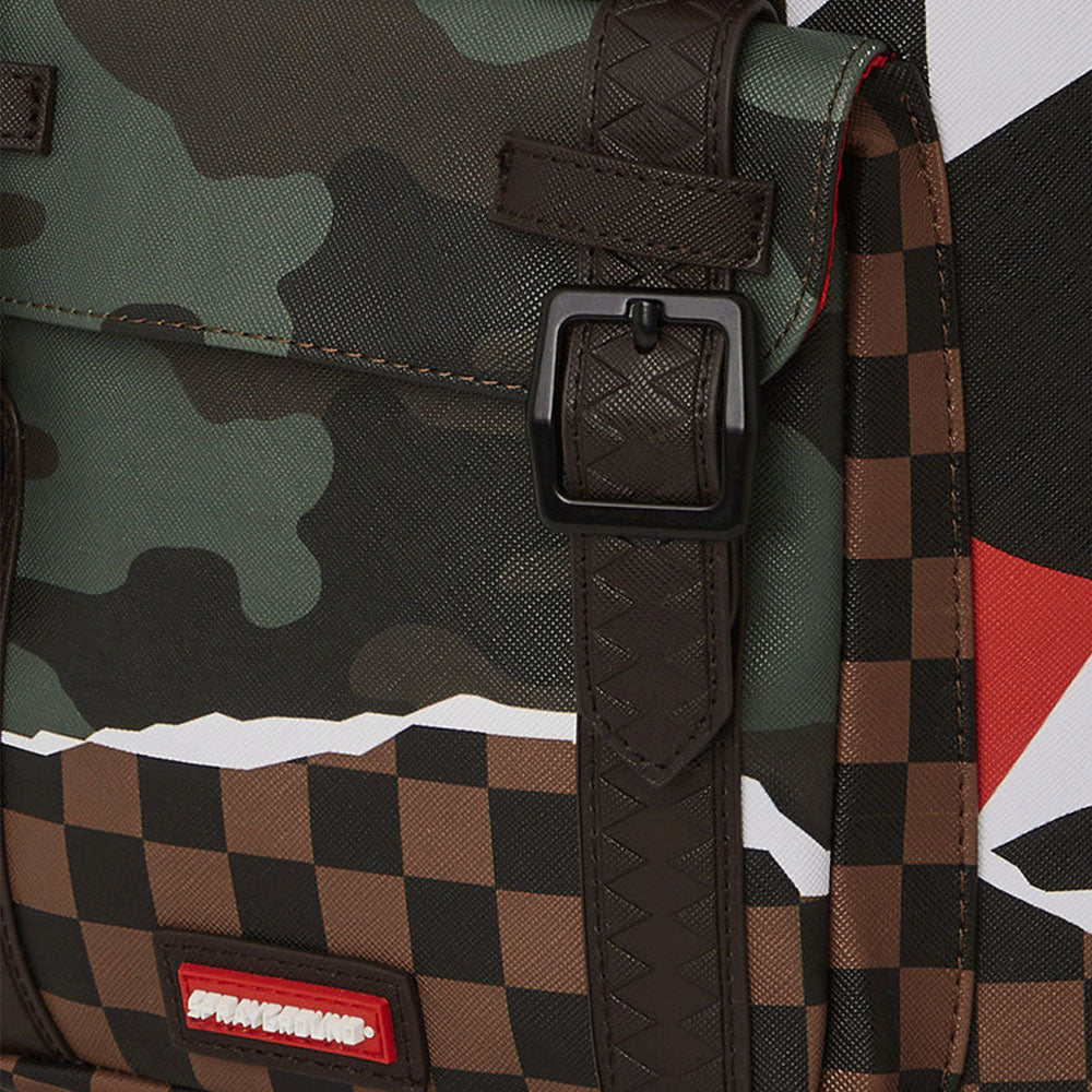 SPRAYGROUND Rucksack geschlossen mit Kordelzug Tear it Up Camo Hills-Aufdruck