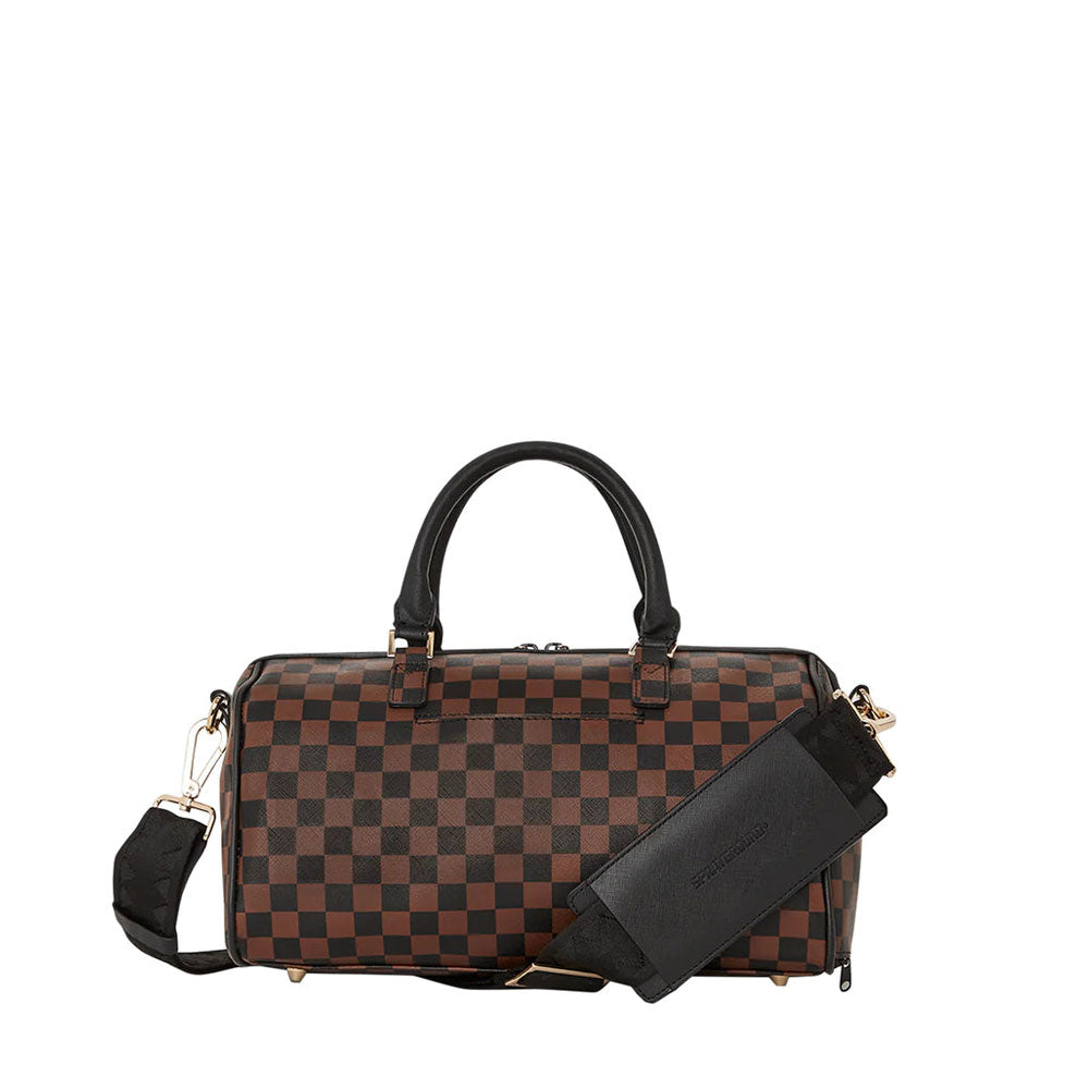 Mini-Boston-Tasche SPRAYGROUND mit Chenille-Sip-Aufdruck