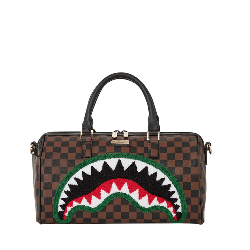 Mini-Boston-Tasche SPRAYGROUND mit Chenille-Sip-Aufdruck