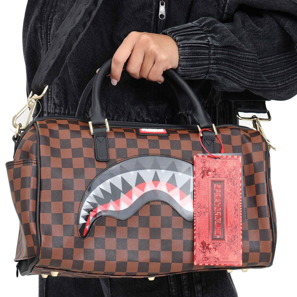 Mini-SPRAYGROUND-Topcase mit Sip Lenticular Chomp-Aufdruck
