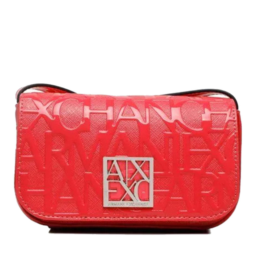 Borsa Donna a Tracolla ARMANI EXCHANGE colore Grenadine Lucido Chiusa con Pattina e Clip