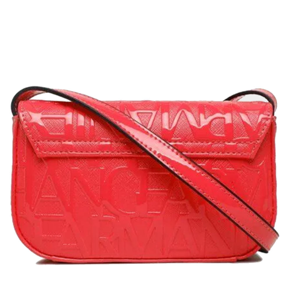 Borsa Donna a Tracolla ARMANI EXCHANGE colore Grenadine Lucido Chiusa con Pattina e Clip