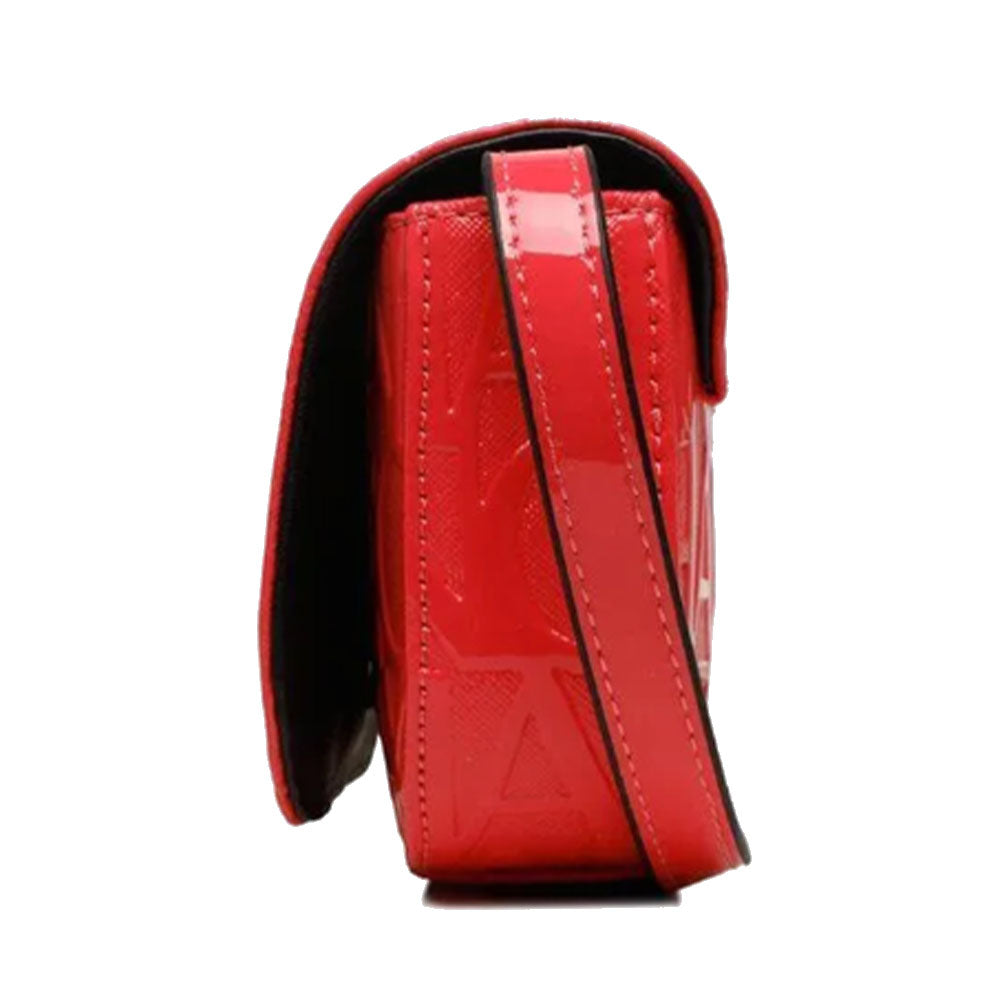 Borsa Donna a Tracolla ARMANI EXCHANGE colore Grenadine Lucido Chiusa con Pattina e Clip
