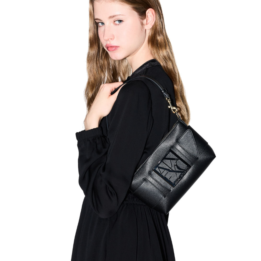 Borsa Donna Hobo Mini a Spalla ARMANI EXCHANGE Colore Nero