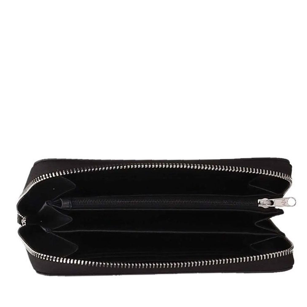 ARMANI EXCHANGE Damen-Geldbörse mit umlaufendem Reißverschluss, Farbe Beige – Schwarz