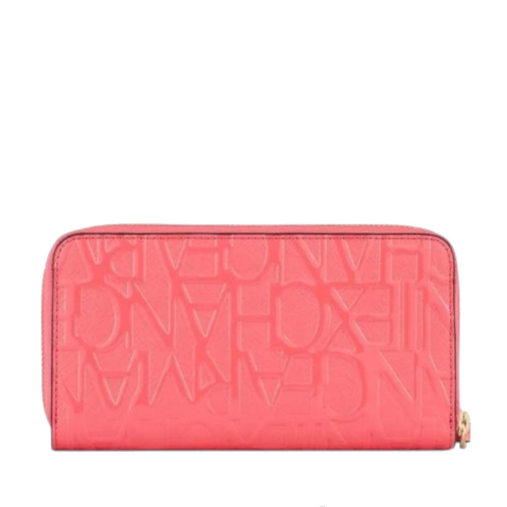 Portafoglio Donna Zip Around ARMANI EXCHANGE colore Grenadine con Logo Lucido