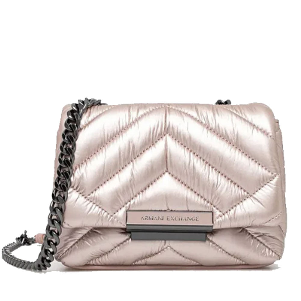 ARMANI EXCHANGE
Damen Umhängetasche geschlossen mit Klappe und Clip in der Farbe Roségold