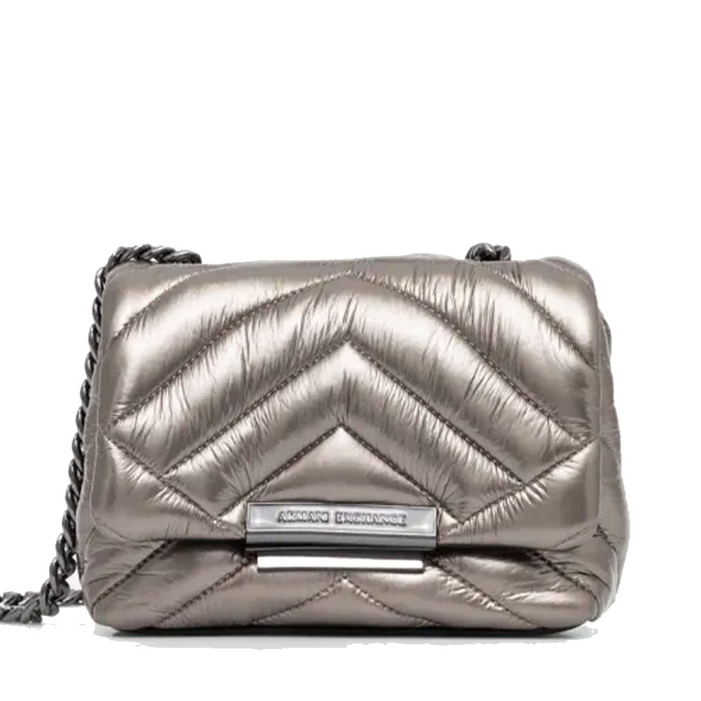 ARMANI EXCHANGE
Damen Umhängetasche geschlossen mit Klappe und Clip in der Farbe Gun Metal