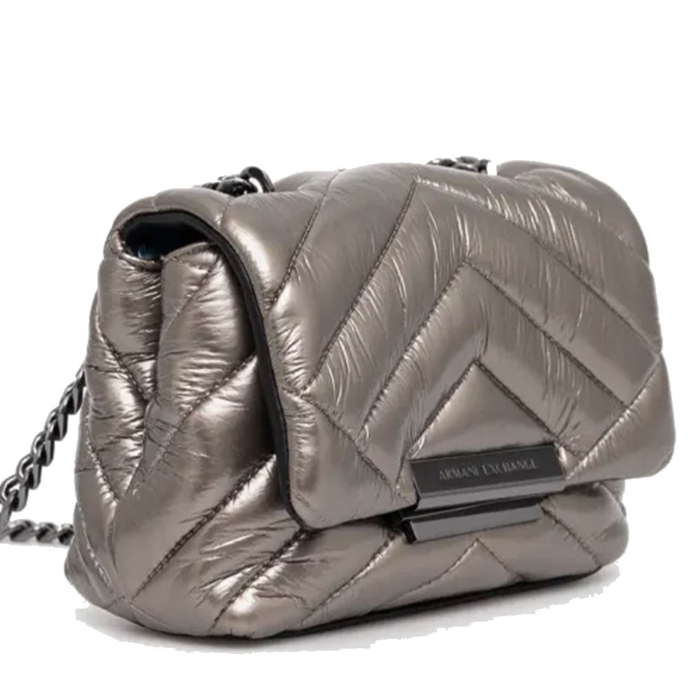 ARMANI EXCHANGE
Damen Umhängetasche geschlossen mit Klappe und Clip in der Farbe Gun Metal