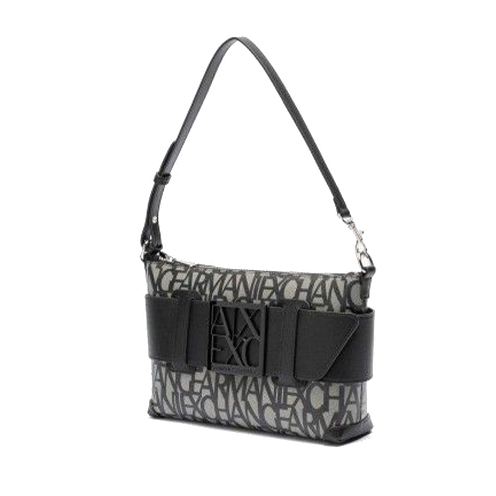 Borsa Donna Hobo a Spalla ARMANI EXCHANGE Colore Beige - Nero