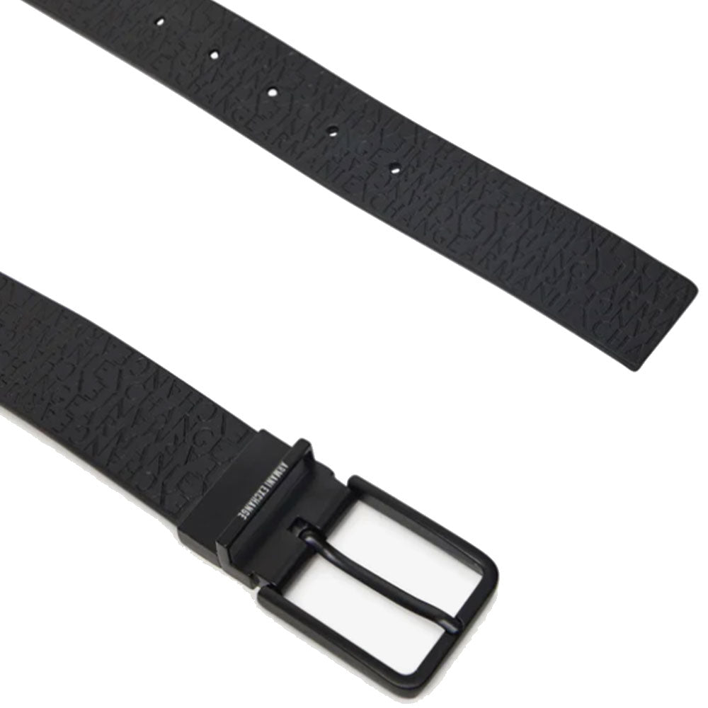 Cintura Uomo ARMANI EXCHANGE in Pelle Logata Colore Black - Grey