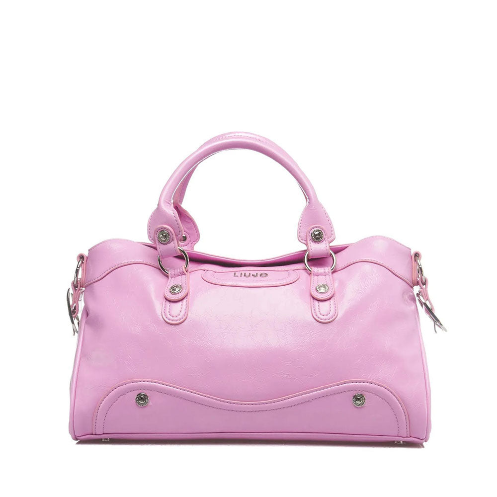 Borsa Donna a Mano Lucida LIU JO Silk Rosa Lavanda – Cuoieriashop
