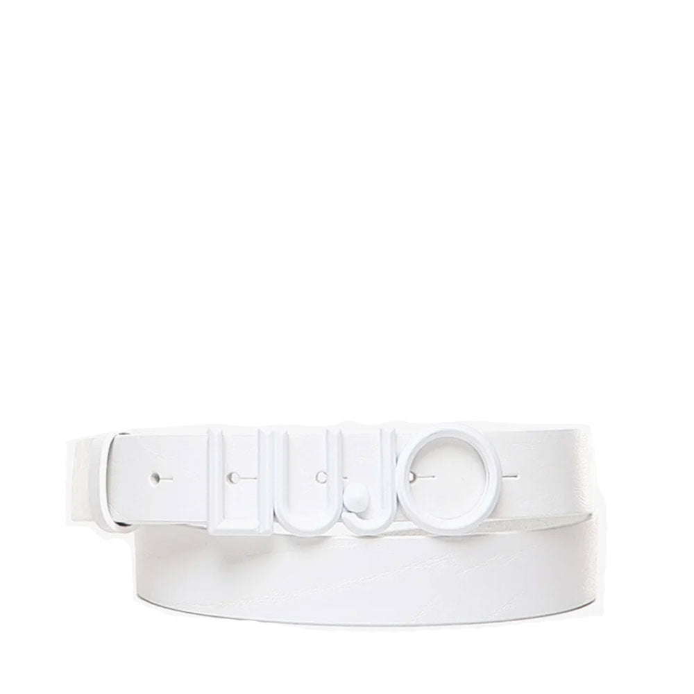 Cintura Donna h 2.5 cm LIU JO in Pelle Bianca