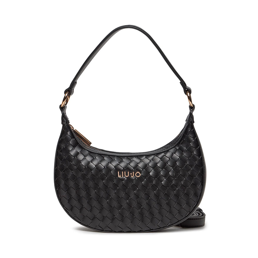 Borsa Donna Hobo LIU JO Better Intrecciata colore Nero – Cuoieriashop