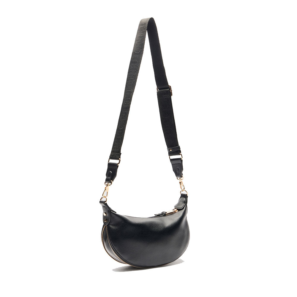 Hobo Bag Small con Tracolla LIU JO Better effetto Bottalato Nero