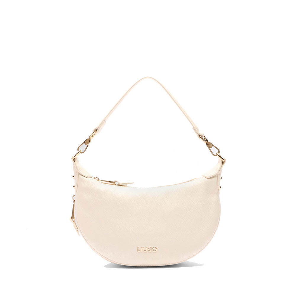 Hobo Bag Small con Tracolla LIU JO Better effetto Bottalato color Crema