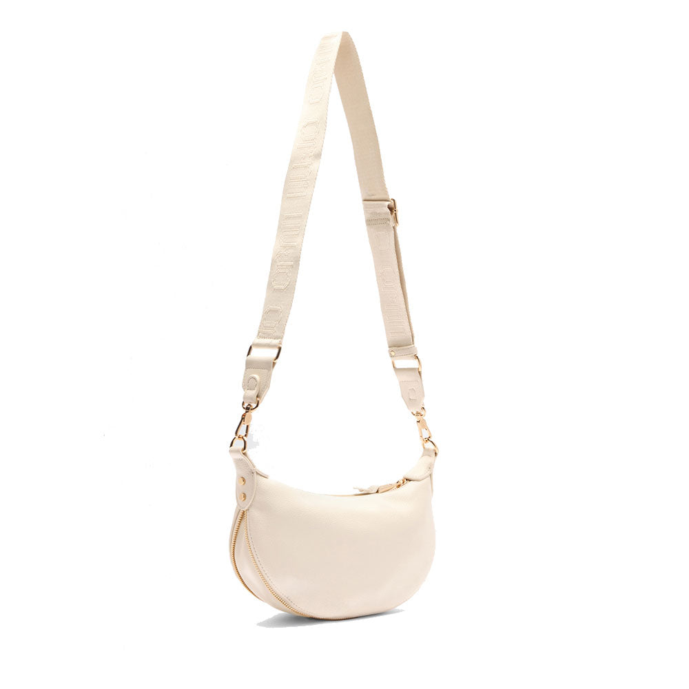 Hobo Bag Small con Tracolla LIU JO Better effetto Bottalato color Crema