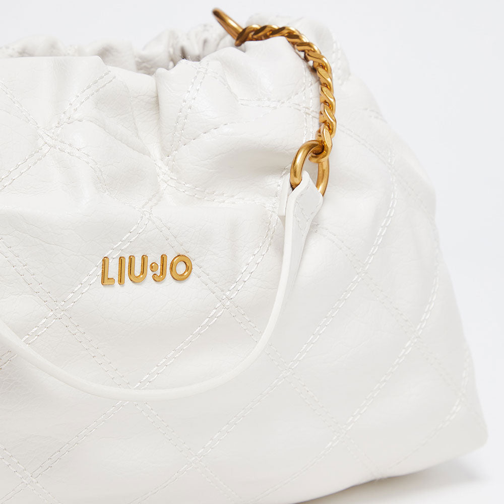 Borsa a Spalla LIU JO Trapuntata color Crema