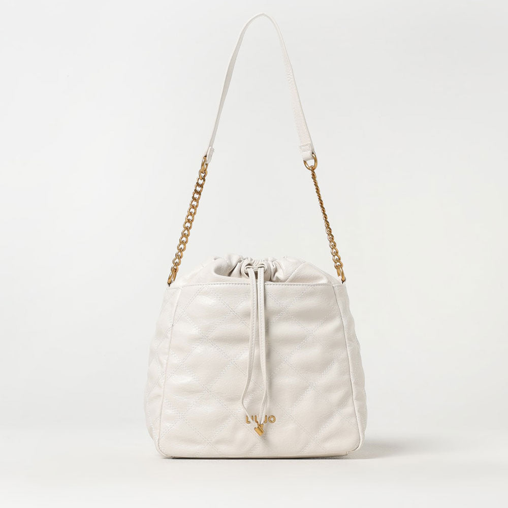 Borsa a Secchiello LIU JO effetto Trapuntato color Crema