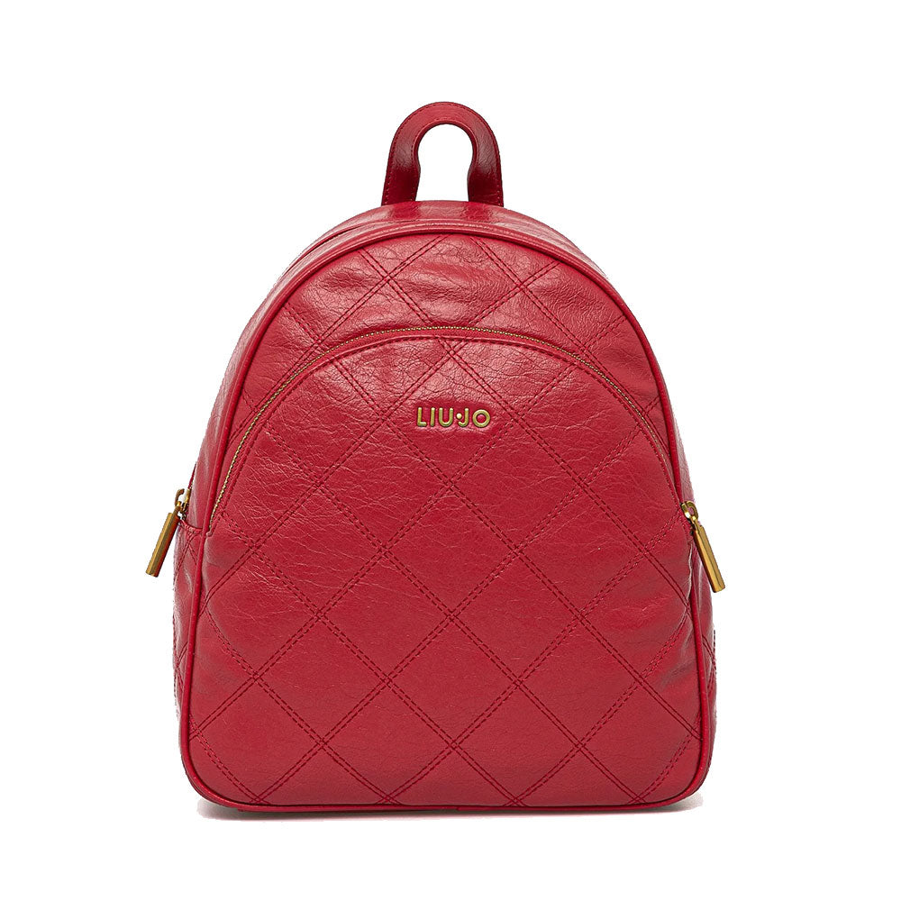 Zaino Donna LIU JO effetto Trapuntato Rosso – Cuoieriashop