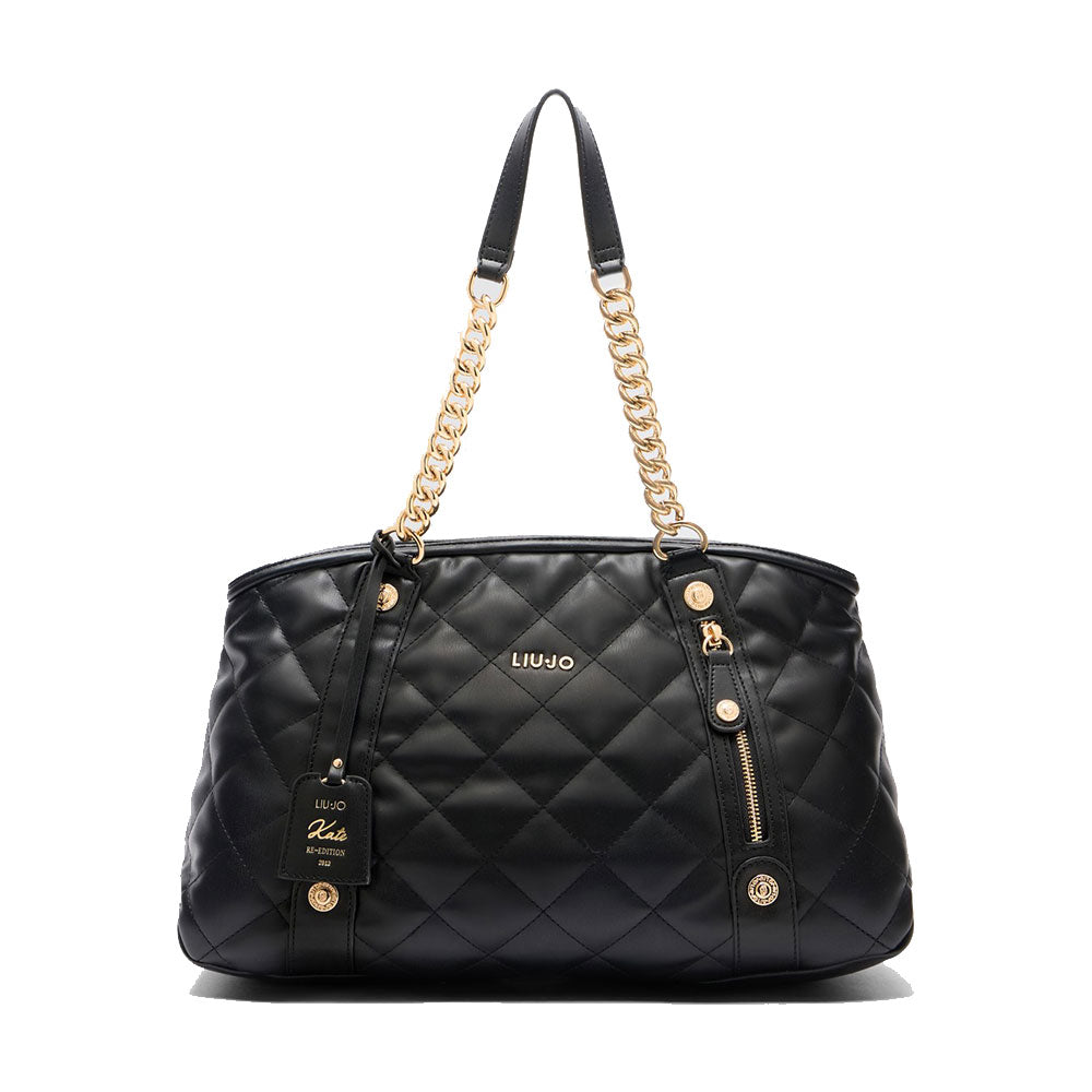 Borsa Donna a Spalla LIU JO Better Trapuntata Nera – Cuoieriashop